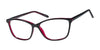 Focus Eyewear F70 Eyeglasses | Size 57 / Black/Red