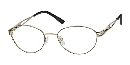 Focus Eyewear F77 Eyeglasses / Size 54 / Gold/Tea