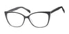 Focus Eyewear F82 Eyeglasses | Size 56 / Black/Crystal