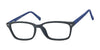 Focus Eyewear F254 Eyeglasses | Size 52 / Black/Blue