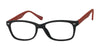 Focus Eyewear F256 Eyeglasses | Size 50 / Black/Red