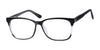 Focus Eyewear F269 Eyeglasses | Size 56 / Black/Crystal