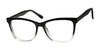 Focus Eyewear F280 Eyeglasses | Size 52 / Black Fade