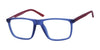 Focus Eyewear F286 Eyeglasses | Size 49 / Navy/Red