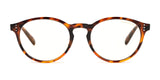 The Gunnar Attache Computer Glasses (Size 50) feature tortoiseshell round frames made from durable nylon and come with clear lenses incorporating Gunnar's blue light protection technology for a stylish blend of fashion and function.