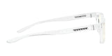 Gunnar Cruz Kids Computer Glasses with thick, clear frames and "Gunnar" on the side provide stylish eye protection and block blue light for comfort. Size 49.