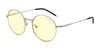 Gunnar Ellipse Computer Eyeglasses | Size 51 / Silver / Amber