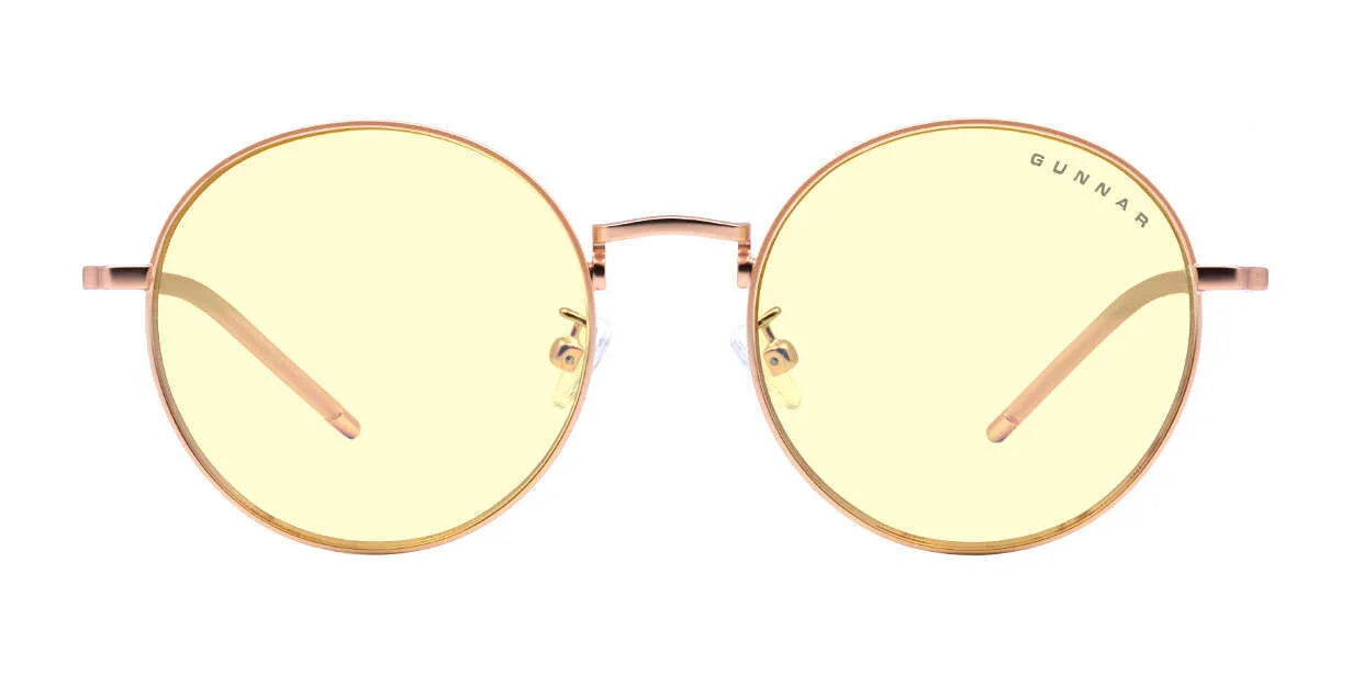 Gunnar Ellipse Computer Glasses Amber / Rose Gold