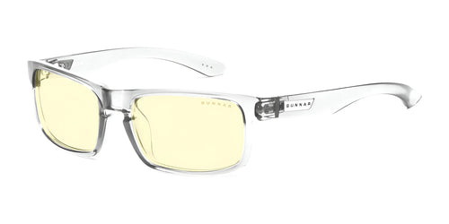 Gunnar Enigma Computer Eyeglasses / Size 58 / Gray Crystal / Amber