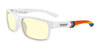 Gunnar Enigma Rainbow Edition Computer Eyeglasses | Size 58 / White / Amber