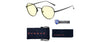 Gunnar Infinite Computer Eyeglasses / Gold / Amber-React / Natural Focus