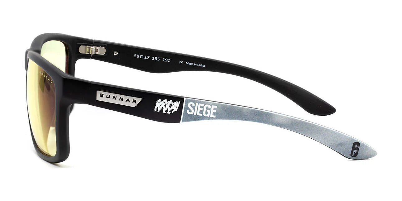 Gunnar 6-Siege Intercept Computer Glasses | Size 58