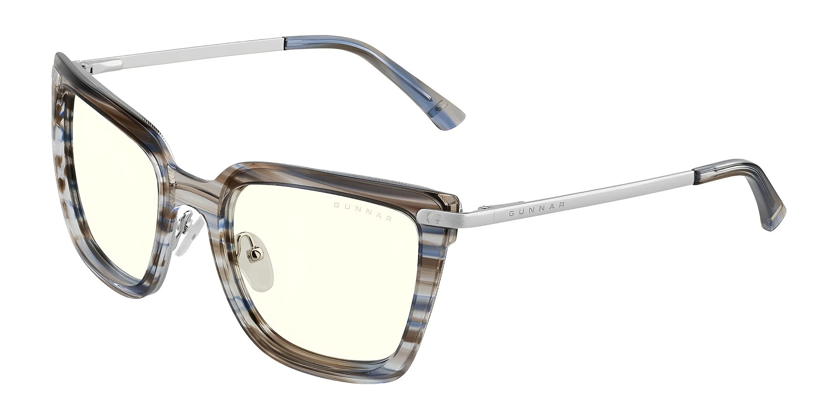 Gunnar Kaia Computer Glasses Clear / Blue Ribbon