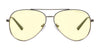 Gunnar Maverick Computer Eyeglasses | Size 58 / Black/Gold / Amber