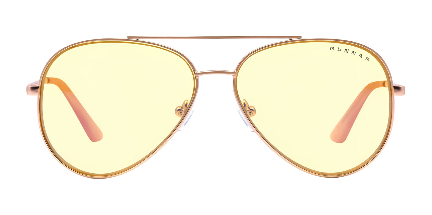 Gunnar Maverick Computer Glasses Amber / Rose Gold