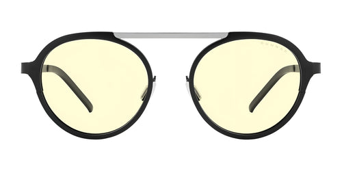 Gunnar Pacifica Computer Eyeglasses / Size 50 / Onyx/Silver / Amber