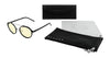 Gunnar Pacifica Computer Eyeglasses | Size 50 / Onyx/Silver / Amber