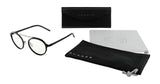 The Gunnar Pacifica Computer Glasses | Size 50 feature a minimalist round black design and come with a sleek black case, branded cleaning cloth, and soft pouch.