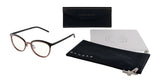The black-rimmed Gunnar Palomar Computer Glasses, size 51, come with accessories like a case, pouch, and cleaning cloth on a white background.