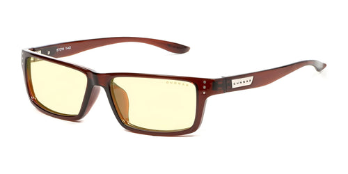 Gunnar Riot Computer Eyeglasses / Size 58 / Espresso / Amber GUNNAR Focus