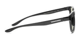 Gunnar Rush Kids Computer Glasses feature sleek black-rimmed, thick frames ideal for kids and teens. The side view shows the Gunnar brand on the arm, offering style and protection with blue light blocking technology.