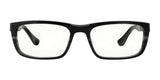 These black-framed rectangular eyeglasses with clear lenses feature a sleek design, reminiscent of the Gunnar Tahoe Computer Glasses, Size 55.