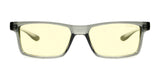 The Gunnar Vertex Computer Glasses in size 55 feature yellow-tinted rectangular lenses for blue light blocking and offer a durable nylon frame for comfort and longevity, making them a stylish and practical addition to your collection.