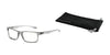 Gunnar Vertex Reading Computer Eyeglasses | Size 55 / Gray Crystal / Amber / +1.00