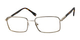 Haggar HFT548 Eyeglasses Chocolate / Gold
