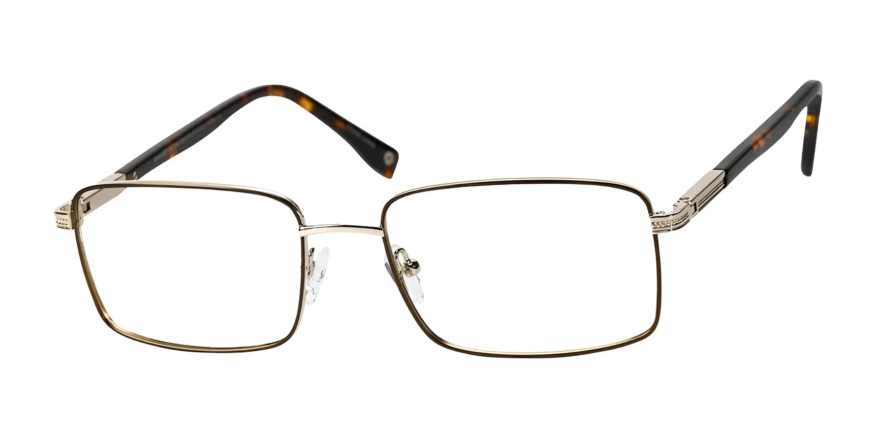Haggar HFT548 Eyeglasses Chocolate / Gold