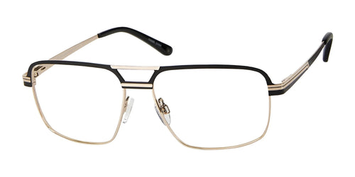 Haggar H294 Eyeglasses / Size 57 / Black/Gold