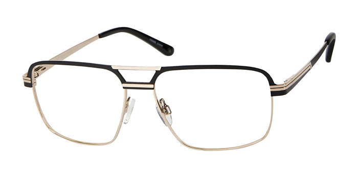 Haggar H294 Eyeglasses | Size 57 / Black / Gold