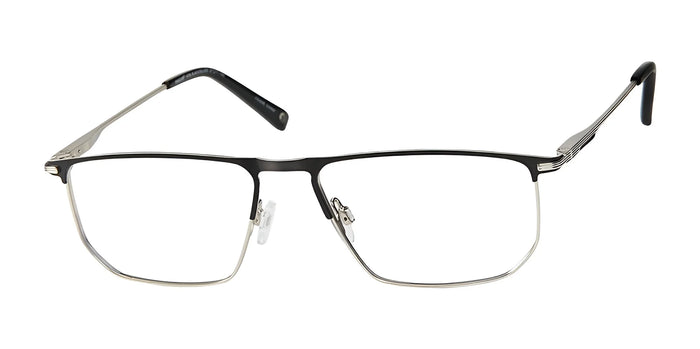 Haggar H298 Eyeglasses | Size 57 / Black / Silver