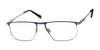Haggar H298 Eyeglasses | Size 57 / Navy/Gun
