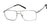 Haggar H302 Eyeglasses | Size 56 / Matte Silver