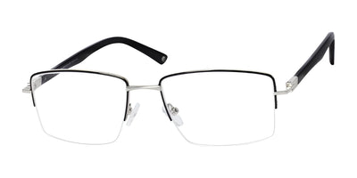 Haggar H304 Eyeglasses Black / Silver