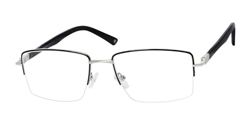 Haggar H304 Eyeglasses / Size 56 / Black/Silver