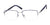 Haggar H304 Eyeglasses | Size 56 / Navy/Silver