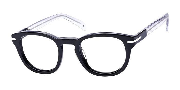 Haggar H306 Eyeglasses | Size 47 / Black / Crystal