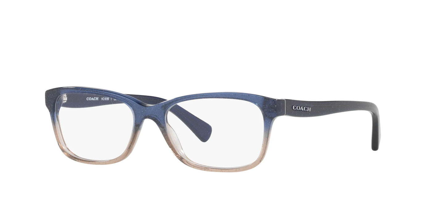 Coach HC6089 Eyeglasses Blue Beige Glitter Gradient
