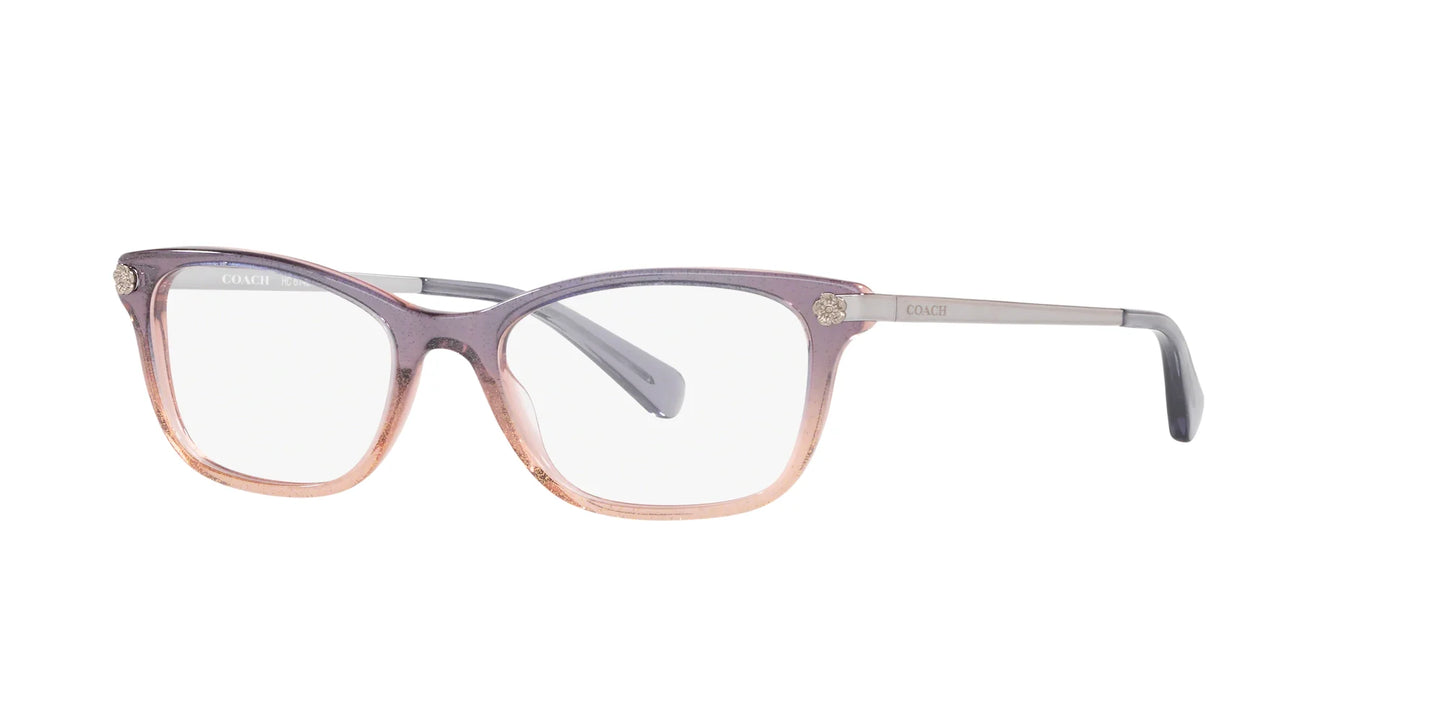 Coach HC6142 Eyeglasses Violet Pink Glitter Gradient