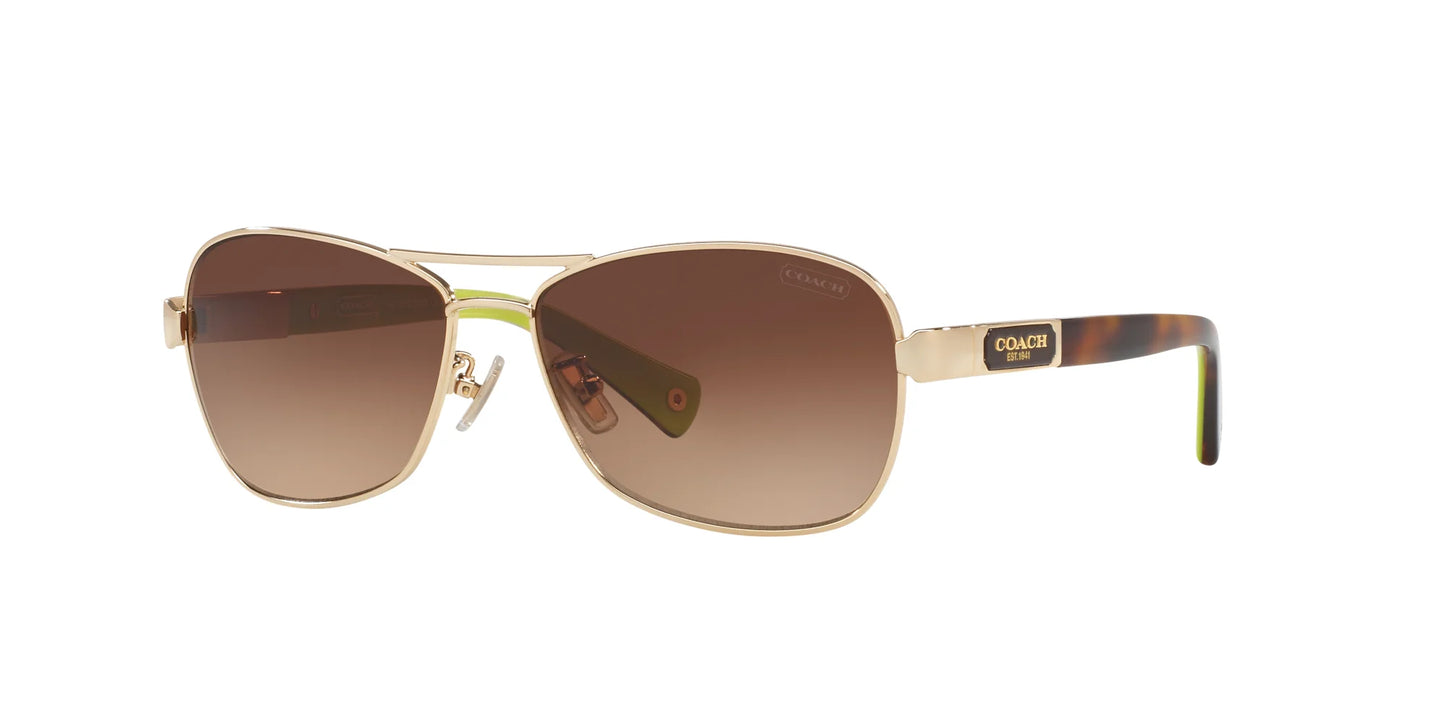 Coach L038 CAROLINE HC7012 Sunglasses Gold / Brown Gradient