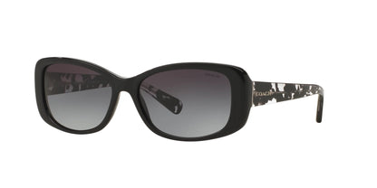 Coach L156 HC8168 Sunglasses Black / Grey Gradient