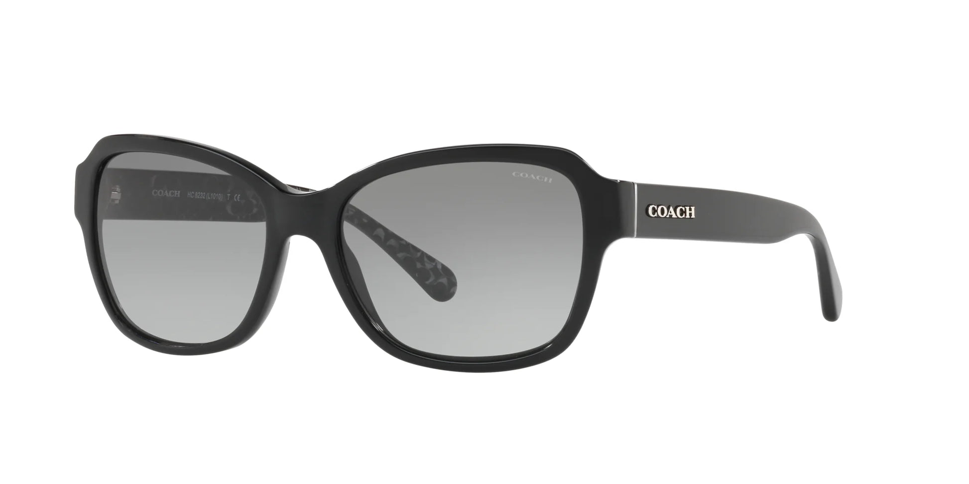 Coach L1010 HC8232 Sunglasses Black / Dark Grey Gradient