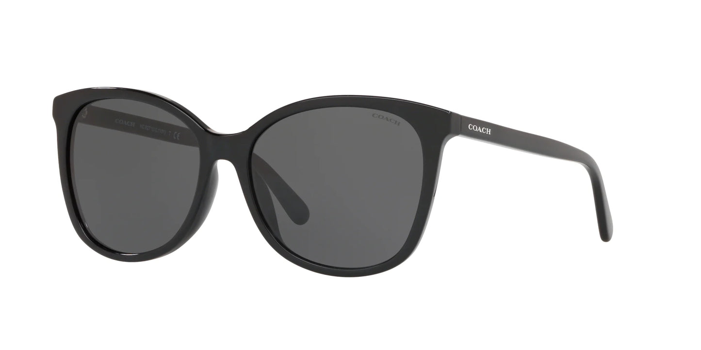 Coach L1101 HC8271U Sunglasses Black / Dark Grey