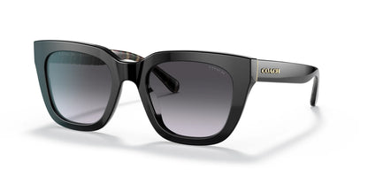 Coach C3449 HC8318 Sunglasses Black / Grey Gradient