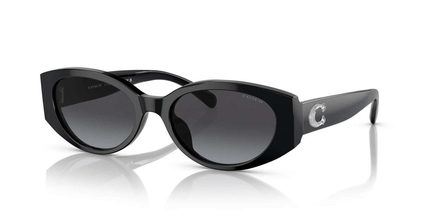 Coach CD473 HC8353U Sunglasses Black / Grey Gradient