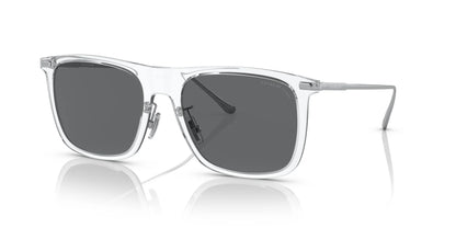 Coach CD456 HC8356 Sunglasses Clear / Gray Solid Polar