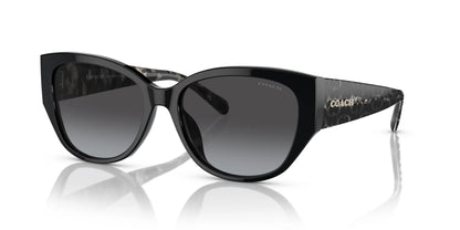 Coach CH563 HC8362U Sunglasses Black / Grey Gradient