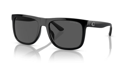 Coach CH581 HC8367U Sunglasses Black / Grey Solid